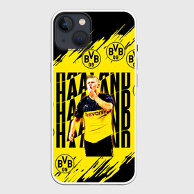 Чехол для iPhone 13 с принтом ЭРЛИНГ ХОЛАНД   ERLING HAALAND в Екатеринбурге,  |  | borussia | erling braut haaland | football | sport | uefa | боруссия | сборная норвегии. | спорт | уефа | футбол | эрлинг холанд