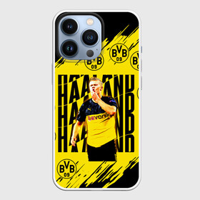 Чехол для iPhone 13 Pro с принтом ЭРЛИНГ ХОЛАНД   ERLING HAALAND в Екатеринбурге,  |  | borussia | erling braut haaland | football | sport | uefa | боруссия | сборная норвегии. | спорт | уефа | футбол | эрлинг холанд