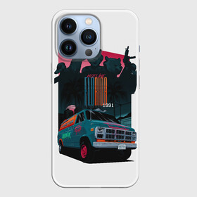 Чехол для iPhone 13 Pro с принтом Hotline Florida 1991 3D в Екатеринбурге,  |  | Тематика изображения на принте: florida | hotline | hotline miami | грузовик | гусь | звери | зебра | медведь | надписи | розовый | тигр
