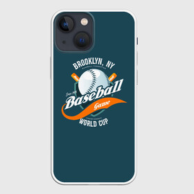 Чехол для iPhone 13 mini с принтом Бейсбол в Екатеринбурге,  |  | a game | ball | baseball | baseball championship | baseball club | baseball league | bat | competition | sport | team | бейсбол | бейсбольная бита | бейсбольная лига | бейсбольный клуб | бита | игра | мяч | соревнования | спорт | чемпионат по бе