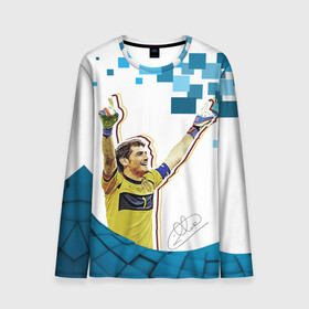 Мужской лонгслив 3D с принтом Iker Casillas в Екатеринбурге, 100% полиэстер | длинные рукава, круглый вырез горловины, полуприлегающий силуэт | casillas | football | iker | iker casillas | porto | real | real madrid | vdkarsvet | икер | икер касильяс | касильяс | потру | реал | реал мадрид | футбол