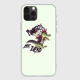 Чехол для iPhone 12 Pro Max с принтом Крокодил панк в Екатеринбурге, Силикон |  | punks not dead | гитара | крокодил | музыка | панк | панкс нот дед | рок | рокер