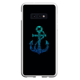 Чехол для Samsung S10E с принтом Navy. Anchor в Екатеринбурге, Силикон | Область печати: задняя сторона чехла, без боковых панелей | anchor | fish | gradient | marine | mermaid | navy | ocean | octopus | sailor | sea | shark | ship | skull | treasure | whale | акула | градиент | кит | корабль | море | морской | моряк | океан | осьминог | русалка | рыба | сокровище | 