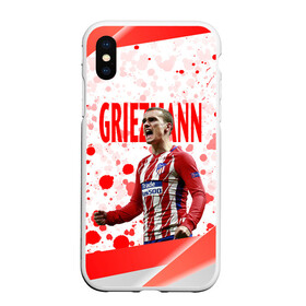 Чехол для iPhone XS Max матовый с принтом Антуан Гризманн | Antoine Griezmann (+спина) (Z) в Екатеринбурге, Силикон | Область печати: задняя сторона чехла, без боковых панелей | antoine griezmann | антуан гризманн | атлетико | барса | барселона | гризман | реал сосьедад | сборная франции