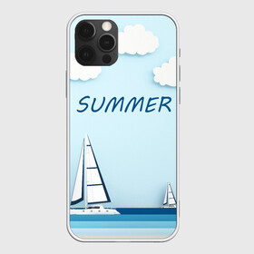 Чехол для iPhone 12 Pro Max с принтом ПАРУСНИКИ | SUMMER (Z) в Екатеринбурге, Силикон |  | ship | ships | summer | кораблик | кораблики | корабль | летняя | лето | лодочка | мореход | одинокая лодка | парусник | судно | яхта | яхты