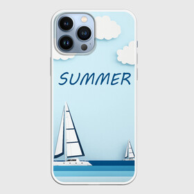 Чехол для iPhone 13 Pro Max с принтом ПАРУСНИКИ | SUMMER (Z) в Екатеринбурге,  |  | ship | ships | summer | кораблик | кораблики | корабль | летняя | лето | лодочка | мореход | одинокая лодка | парусник | судно | яхта | яхты