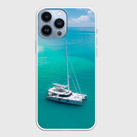 Чехол для iPhone 13 Pro Max с принтом ПАРУСНИК | SAILBOAT (Z) в Екатеринбурге,  |  | Тематика изображения на принте: boat | sailboat | ship | ships | кораблик | кораблики | корабль | лагуна | лодка | лодочка | мореход | одинокая лодка | парус | парусник | судно | яхта | яхты