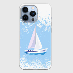 Чехол для iPhone 13 Pro с принтом ОДИНОКАЯ ЛОДКА | SAILBOAT (Z) в Екатеринбурге,  |  | Тематика изображения на принте: boat | sailboat | ship | ships | бумага | кораблик | кораблики | корабль | красный парус | лодка | лодочка на белом | мореход | одинокая лодка | оригами | парус | парусник | судно | яхта