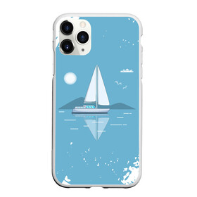 Чехол для iPhone 11 Pro матовый с принтом ОДИНОКИЙ ПАРУСНИК | SAILBOAT (Z) в Екатеринбурге, Силикон |  | Тематика изображения на принте: boat | sailboat | ship | ships | бумага | кораблик | кораблики | корабль | красный парус | лодка | лодочка на белом | мореход | одинокая лодка | оригами | парус | парусник | судно | яхта