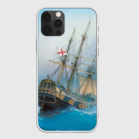 Чехол для iPhone 12 Pro Max с принтом The Sea Devil в Екатеринбурге, Силикон |  | ocean | sea | ship | summer | волны | океан | парусник