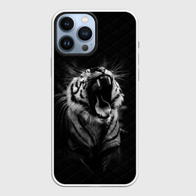 Чехол для iPhone 13 Pro Max с принтом Тигр рычит | Tiger realistic в Екатеринбурге,  |  | furry | low poly | tiger | восточный тигр | год тигра | голова | кошка | лоу поли | тигр | тигренок | фурри | хищник