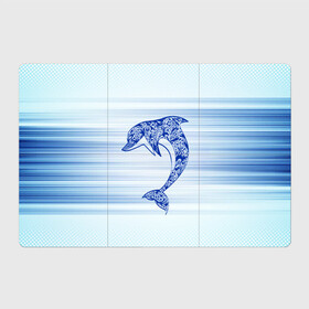 Магнитный плакат 3Х2 с принтом Дельфин в Екатеринбурге, Полимерный материал с магнитным слоем | 6 деталей размером 9*9 см | cute | dolphin | два дельфина | дельфин | дельфин в море | дельфинами | милый | мир | подводный