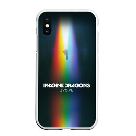 Чехол для iPhone XS Max матовый с принтом Imagine Dragons Evolve в Екатеринбурге, Силикон | Область печати: задняя сторона чехла, без боковых панелей | believer | dan reynolds | dragons | evolve | imagine | indie | pop | rock | имежин дрэгонс | инди | поп | рок