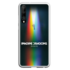 Чехол для Honor P30 с принтом Imagine Dragons Evolve в Екатеринбурге, Силикон | Область печати: задняя сторона чехла, без боковых панелей | believer | dan reynolds | dragons | evolve | imagine | indie | pop | rock | имежин дрэгонс | инди | поп | рок