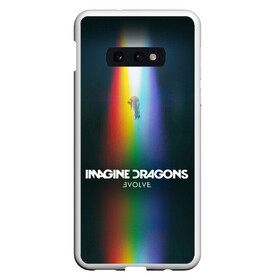 Чехол для Samsung S10E с принтом Imagine Dragons Evolve в Екатеринбурге, Силикон | Область печати: задняя сторона чехла, без боковых панелей | believer | dan reynolds | dragons | evolve | imagine | indie | pop | rock | имежин дрэгонс | инди | поп | рок