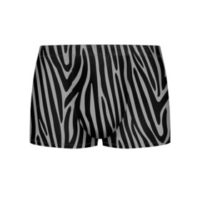 Мужские трусы 3D с принтом Zebra Camouflage в Екатеринбурге, 50% хлопок, 50% полиэстер | классическая посадка, на поясе мягкая тканевая резинка | Тематика изображения на принте: animal | blackandwhite | camouflage | stripes | zebra