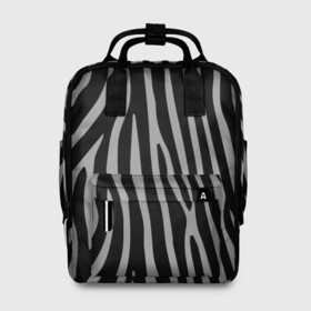 Женский рюкзак 3D с принтом Zebra Camouflage в Екатеринбурге, 100% полиэстер | лямки с регулируемой длиной, сверху ручки, чтобы рюкзак нести как сумку. Основное отделение закрывается на молнию, как и внешний карман. Внутри два дополнительных кармана, один из которых закрывается на молнию. По бокам два дополнительных кармашка, куда поместится маленькая бутылочка
 | animal | blackandwhite | camouflage | stripes | zebra