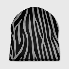 Шапка 3D с принтом Zebra Camouflage в Екатеринбурге, 100% полиэстер | универсальный размер, печать по всей поверхности изделия | Тематика изображения на принте: animal | blackandwhite | camouflage | stripes | zebra