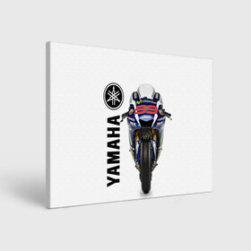 Холст прямоугольный с принтом YAMAHA [002] в Екатеринбурге, 100% ПВХ |  | moto | yamaha | мотоцикл | ямана | ямаха