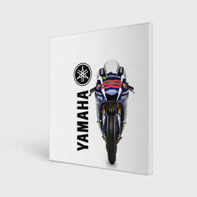 Холст квадратный с принтом YAMAHA [002] в Екатеринбурге, 100% ПВХ |  | moto | yamaha | мотоцикл | ямана | ямаха