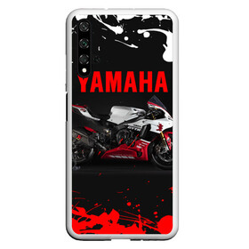 Чехол для Honor 20 с принтом YAMAHA [004] в Екатеринбурге, Силикон | Область печати: задняя сторона чехла, без боковых панелей | moto | yamaha | мотоцикл | ямана | ямаха