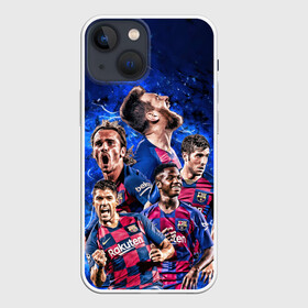 Чехол для iPhone 13 mini с принтом Месси и Суарес в Екатеринбурге,  |  | lionel messi | luis suarez | luis surez | madrid | барселона | лионель месси | луис альберто суарес | мадрид | фк | футбол | футбольный клуб