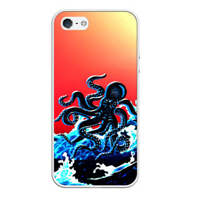 Чехол для iPhone 5/5S матовый с принтом Кракен в Море | Градиент в Екатеринбурге, Силикон | Область печати: задняя сторона чехла, без боковых панелей | animal | beast | fade | kraken | monster | moon | ocean | octopus | sea | water | waves | вода | волны | градиент | животные | звери | кракен | луна | монстр | море | океан | осьминог | рыбы | щупальца