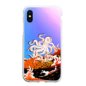 Чехол для iPhone XS Max матовый с принтом Осьминог в Лаве | Градиент в Екатеринбурге, Силикон | Область печати: задняя сторона чехла, без боковых панелей | animal | beast | fade | kraken | monster | moon | ocean | octopus | sea | water | waves | вода | волны | градиент | животные | звери | кракен | лава | луна | монстр | море | небо | огонь | океан | осьминог | рыбы | щупальца