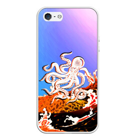 Чехол для iPhone 5/5S матовый с принтом Осьминог в Лаве | Градиент в Екатеринбурге, Силикон | Область печати: задняя сторона чехла, без боковых панелей | animal | beast | fade | kraken | monster | moon | ocean | octopus | sea | water | waves | вода | волны | градиент | животные | звери | кракен | лава | луна | монстр | море | небо | огонь | океан | осьминог | рыбы | щупальца