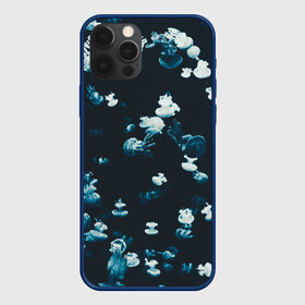 Чехол для iPhone 12 Pro с принтом Медузы в Екатеринбурге, силикон | область печати: задняя сторона чехла, без боковых панелей | Тематика изображения на принте: medusa | животные | медузы | мир | подводный | рыбы | щупальца