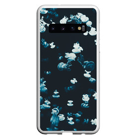 Чехол для Samsung Galaxy S10 с принтом Медузы в Екатеринбурге, Силикон | Область печати: задняя сторона чехла, без боковых панелей | Тематика изображения на принте: medusa | животные | медузы | мир | подводный | рыбы | щупальца