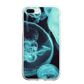 Чехол для iPhone 7Plus/8 Plus матовый с принтом Медуза в Екатеринбурге, Силикон | Область печати: задняя сторона чехла, без боковых панелей | medusa | животные | медузы | мир | подводный | рыбы | щупальца