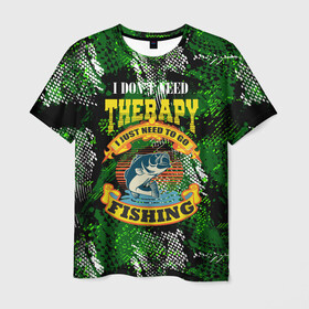 Мужская футболка 3D с принтом Трофейная рыбалка на карпа в Екатеринбурге, 100% полиэфир | прямой крой, круглый вырез горловины, длина до линии бедер | fish | карп | лето | отдых | поклев | рыба | рыбалка | рыболов | спиннинг | удилище | удочка