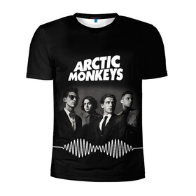 Мужская футболка 3D спортивная с принтом arctic monkeys в Екатеринбурге, 100% полиэстер с улучшенными характеристиками | приталенный силуэт, круглая горловина, широкие плечи, сужается к линии бедра | alex turner | arctic monkeys | britain | great | indie | rock | алекс тернер | арктик монкейс | инди | рок