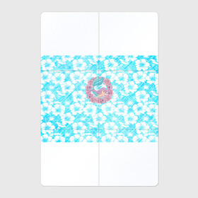 Магнитный плакат 2Х3 с принтом Русалочка и цветы в Екатеринбурге, Полимерный материал с магнитным слоем | 6 деталей размером 9*9 см | flowers | mermaid | морская | русалка | русалочка | ундина | цветы