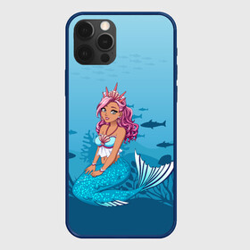 Чехол для iPhone 12 Pro с принтом Mermaid | Русалка | Русалочка в Екатеринбурге, силикон | область печати: задняя сторона чехла, без боковых панелей | mermaid | naiad | nymph | rusalka | ведява | водяница | восточнославянская мифология | дух | лесовица | мифология | морская дева | нимфа | русал | русалии | русалка | русалочка | ундина | фараонка