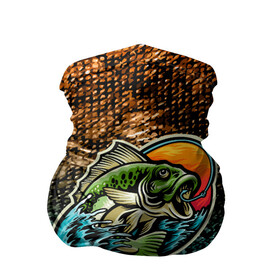Бандана-труба 3D с принтом Рыба на крючке в Екатеринбурге, 100% полиэстер, ткань с особыми свойствами — Activecool | плотность 150‒180 г/м2; хорошо тянется, но сохраняет форму | fishing maniac | крючок | море | на крючке | рыбак | рыбака прикол | рыбака с прикольными надписями | рыбалка | рыбный | удочка