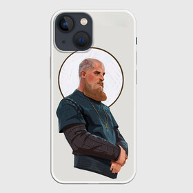 Чехол для iPhone 13 mini с принтом Ragnarr Saint в Екатеринбурге,  |  | Тематика изображения на принте: viking | vikings | альфред великий | аслауг | викинг | викинги | конунг | лагерта | один | рагнар лодброк | сериал | сериалы | харальд