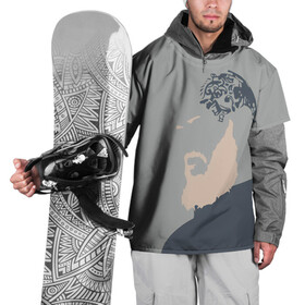 Накидка на куртку 3D с принтом Рагнар Лодброк в Екатеринбурге, 100% полиэстер |  | viking | vikings | альфред великий | аслауг | викинг | викинги | конунг | лагерта | один | рагнар лодброк | сериал | сериалы | харальд