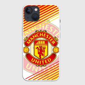 Чехол для iPhone 13 с принтом МАНЧЕСТЕР   MANCHESTER   SPORT в Екатеринбурге,  |  | football | manchester united football club | sport | uefa | английская премьер лига | лига финал | манчестер юнайтед | матч. | спорт | уефа | финал | футбол