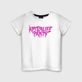 Детская футболка хлопок с принтом Afterlife Party в Екатеринбурге, 100% хлопок | круглый вырез горловины, полуприлегающий силуэт, длина до линии бедер | fortnite | gamers | games | music | party | вечеринка | джей бавлин | игры | королевская битва | фортнайт