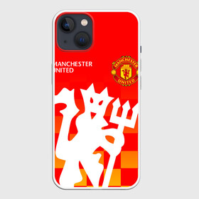 Чехол для iPhone 13 с принтом MANCHESTER UNITED   ДЬЯВОЛ в Екатеринбурге,  |  | fire. | football | manchester united football club | sport | uefa | английская премьер лига | дьявол | лига финал | манчестер юнайтед | матч | огонь | спорт | уефа | финал | футбол