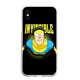 Чехол для iPhone XS Max матовый с принтом Invincible в Екатеринбурге, Силикон | Область печати: задняя сторона чехла, без боковых панелей | Тематика изображения на принте: invincible | комикс | марк грейсон | мультсериал | неуязвимый | супергерой