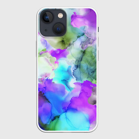 Чехол для iPhone 13 mini с принтом Акварельная краска в Екатеринбурге,  |  | abstract | art | casual | gradient | summer | texture | watercolor | абстракция | акварель | брызги красок | градиент | краски | лето | повседневный стиль | пятна | разводы красок | разноцветные разводы | текстура | узор