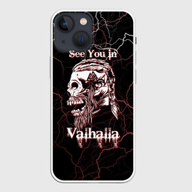 Чехол для iPhone 13 mini с принтом Ragnarr в Екатеринбурге,  |  | odin | odinn | see you in valhalla | viking | vikings | вальхала | вальхалла | викинг | викинги | до встречи в вальхалле | кельт | кельтский узор | лик | один | рагнар | рагнар лодброк | символ | символ викингов | символика