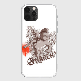 Чехол для iPhone 12 Pro Max с принтом АНГЕЛ АНАРХИИ в Екатеринбурге, Силикон |  | anarchy | angel | art | blood | punk | анархия | ангел | ирокез | кровь | крылья | культура | мальчик | панк | символ | узор