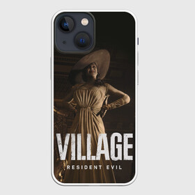 Чехол для iPhone 13 mini с принтом RESIDENT EVIL VILLAGE в Екатеринбурге,  |  | resident evil | resident evil 8 village | village | вампиры | димитреску | леди | резидент | эвил