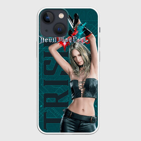 Чехол для iPhone 13 mini с принтом Trish в Екатеринбурге,  |  | devil may cry | демон | меч | оружие | спарда | триш