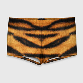 Мужские купальные плавки 3D с принтом Tiger Wool в Екатеринбурге, Полиэстер 85%, Спандекс 15% |  | animal | skin | tiger | wool | тигр