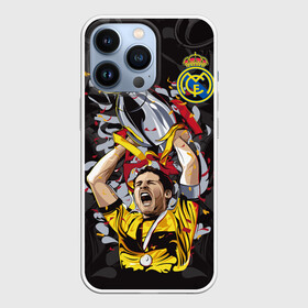 Чехол для iPhone 13 Pro с принтом Икер Касильяс в Екатеринбурге,  |  | fc real madrid | iker casillas | вратарь | икер касильяс | испанский | фк реал мадрид | футболист